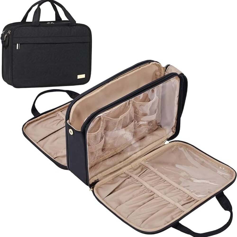 Elegant Black Travel Organizer Bag